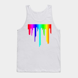 Rainbow Paint Drip Tank Top